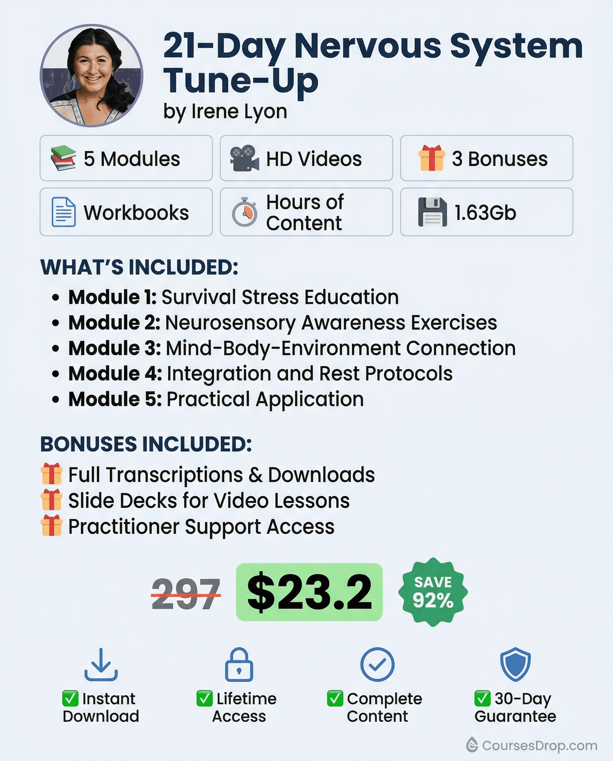 21-Day Nervous System Tune-Up infographic